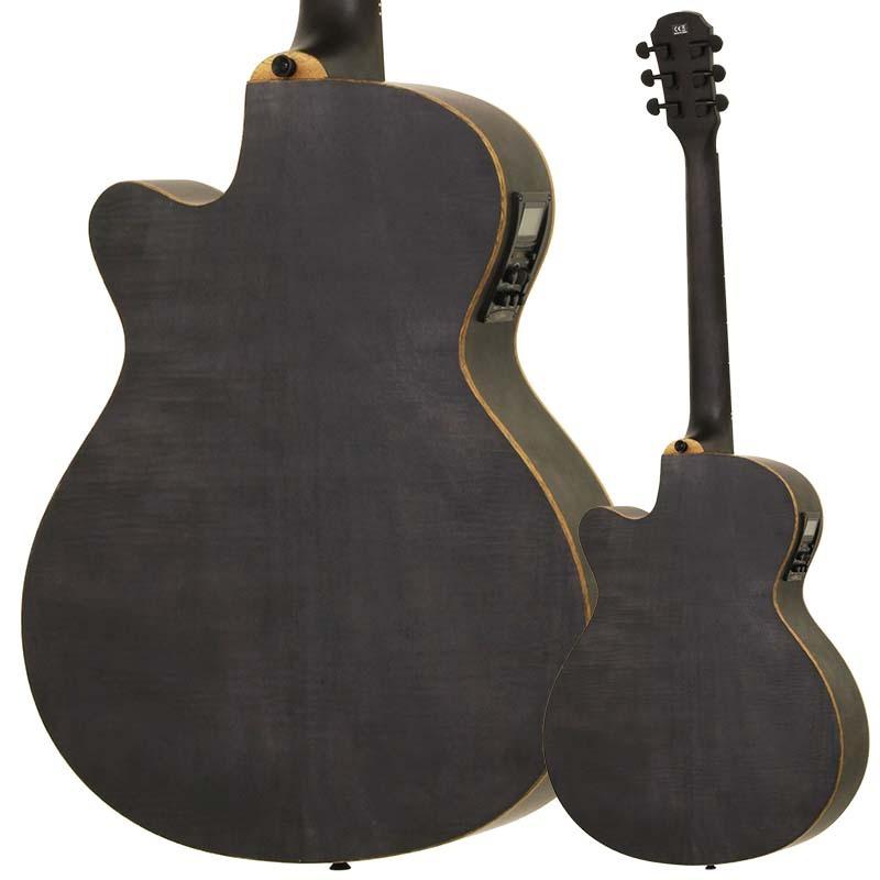 ARIA FET-F2 STBK(Stained Black) エレアコ【アリア】 : 楽器de元気