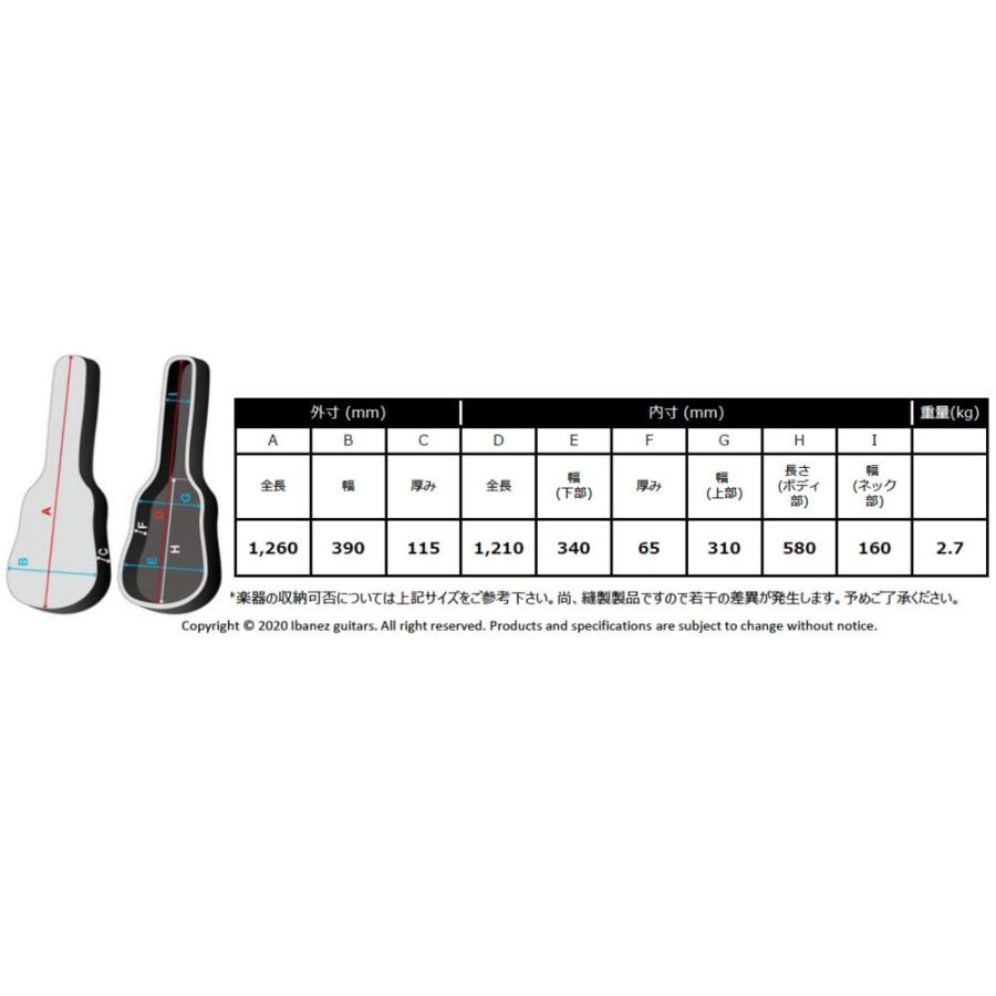 Ibanez（アイバニーズ） IBANEZ IBB724-BK POWERPAD ULTRA Gig Bag