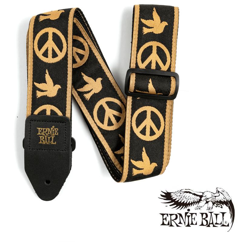 ERNIE BALL PEACE LOVE DOVE JACQUARD STRAP ストラップ [#4613