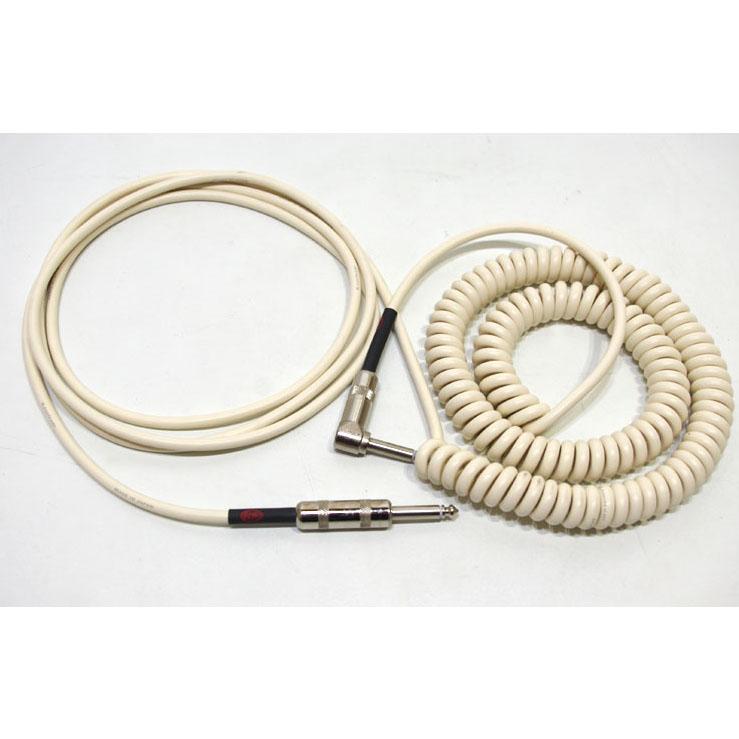 KAMINARI GUITAR CABLE 3m ストレート L字 KAMINARI K-CC3LS ケーブル Curl Cable（3mストレート×L型プラグ）〈神