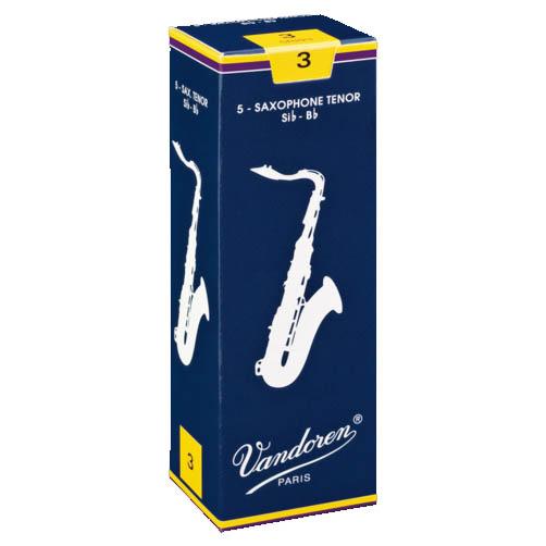 バンドレン　テナーサックス　リード 31/2 5箱 Vandoren テナーサックスリード Traditional【青箱】〈バンドレン