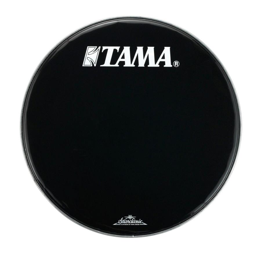 TAMA [タマ] ドラムヘッド　20インチ 黒地 TAMA＋Starclassicロゴ白　｜gakki-mori