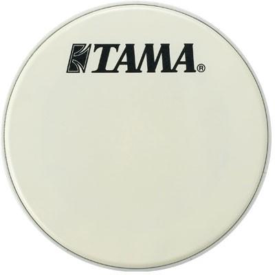 TAMA [タマ] ドラムヘッド 22インチ白地 コーテッド ロゴ黒 : 楽器の森