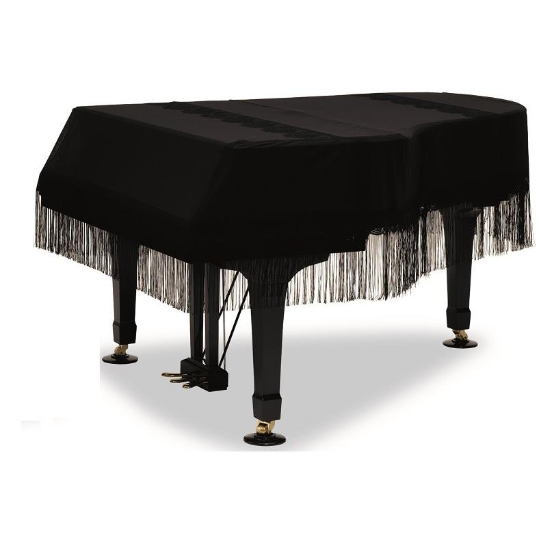 グランドピアノカバー　GP-819BK 　黒ストリングレース　200