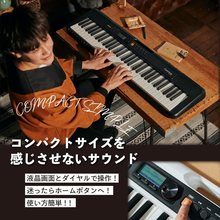 CASIO/カシオ】電子キーボード CT-S200RD レッド 61鍵盤 Casiotone