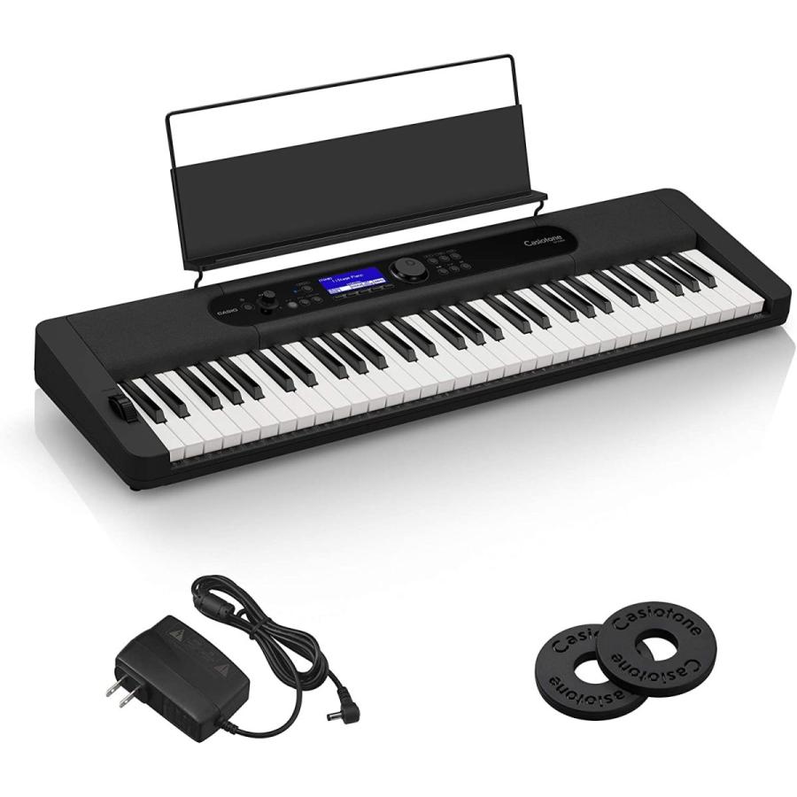 カシオ（CASIO）電子キーボード Casiotone CT-S400 (ブラック) タッチレスポンス付き61鍵標準鍵盤
