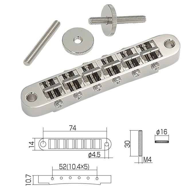 【ギターパーツ】【ブリッジ】【GOTOH】エレキギター用ブリッジ　GE103B　ゴールド｜gakkiland-thanks