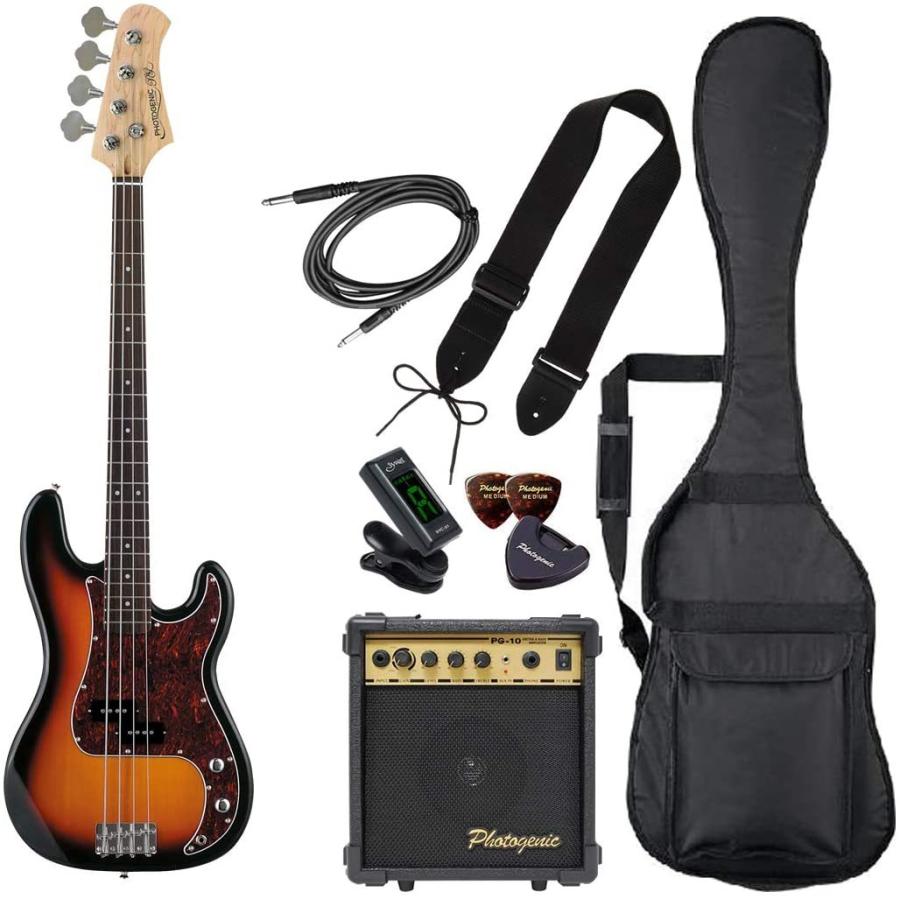 送料無料】【PhotoGenic フォトジェニック】エレキベース 初心者入門