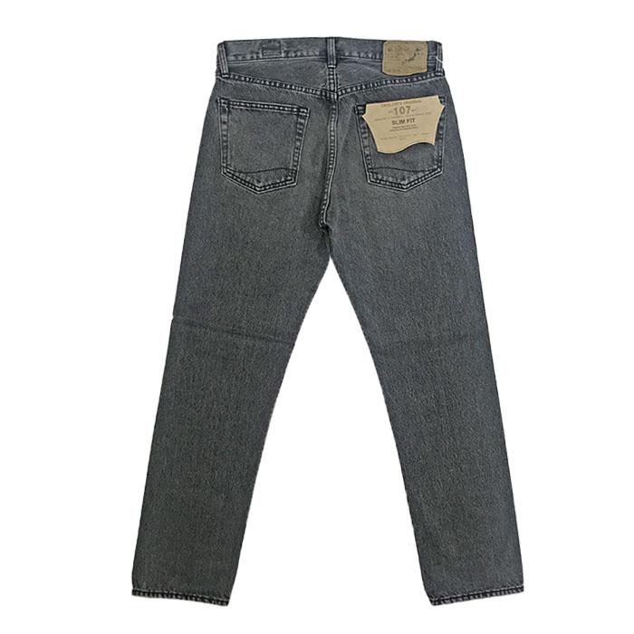 オアスロウ　01-0107W-D61S Mens IVY FIT BLACK DENIM STONE アイビーフィットデニム Denim Stone Wash　Made in Japan｜gaku-shop｜09