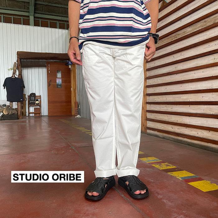 STUDIO ORIBE スタジオオリベ【SALE】 DELICIOUS デリシャス DP2594 Barker Pants ベーカーパンツ　テーパード　White｜gaku-shop