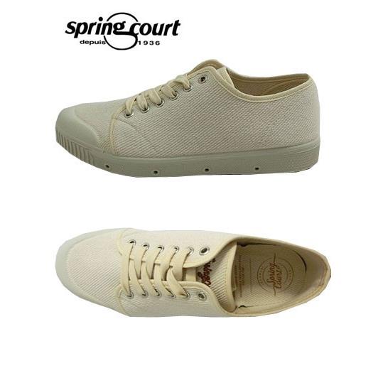 スプリングコート SPRING COURT VULCANIZED　G2N Ｈｅａｖｙ　Ｔｗｉｌｌ　Ｖｕｌｃａｎｉｚｅｄ　バルガナイズド製法　 OFF WHITE スペイン製｜gaku-shop