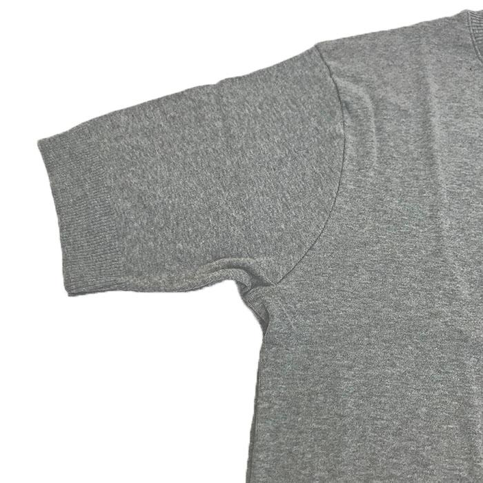 gicipi ジチピ2309 ARAGOSTA 　ニットTシャツ　 柔らかな上質コットン素材　イタリア製　コットンカットソー  グレー｜gaku-shop｜02