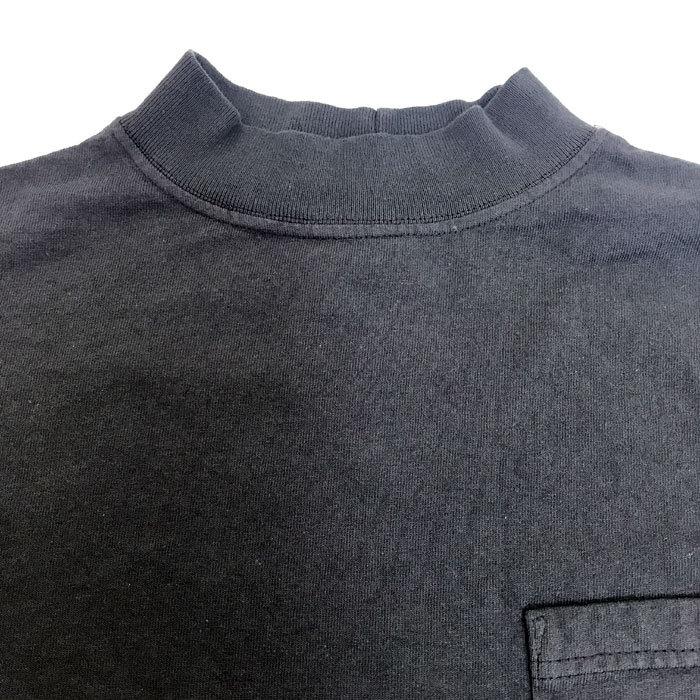 グッドウエア GOODWEAR 　別注　USA製　MOCK NECK　モックネック ロングスリーブポケットＴシャツ　ユーズドブラック　ナチュラル　ニューオリーブ｜gaku-shop｜03