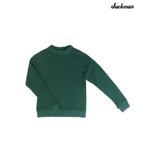 Jackman　ジャックマン JM7653 Waffle Midneck ワッフル素材ミッドネックカットソー Deep Aqua｜gaku-shop