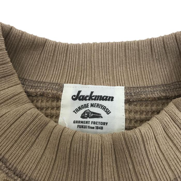 Jackman　ジャックマン JM7200 Waffle Midneck ワッフル素材ミッドネックカットソー Biscuit_2