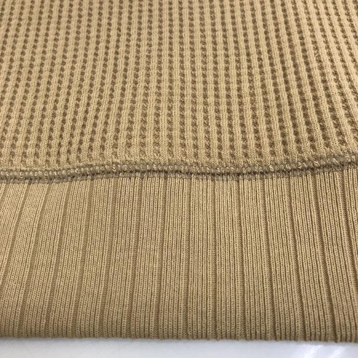 Jackman　ジャックマン JM7200 Waffle Midneck ワッフル素材ミッドネックカットソー Biscuit_4