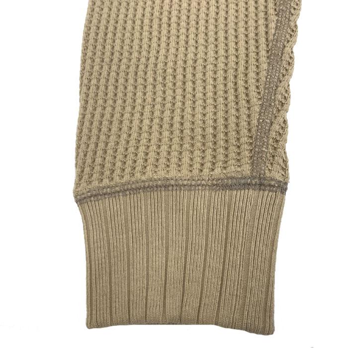 Jackman　ジャックマン JM7200 Waffle Midneck ワッフル素材ミッドネックカットソー Biscuit_5