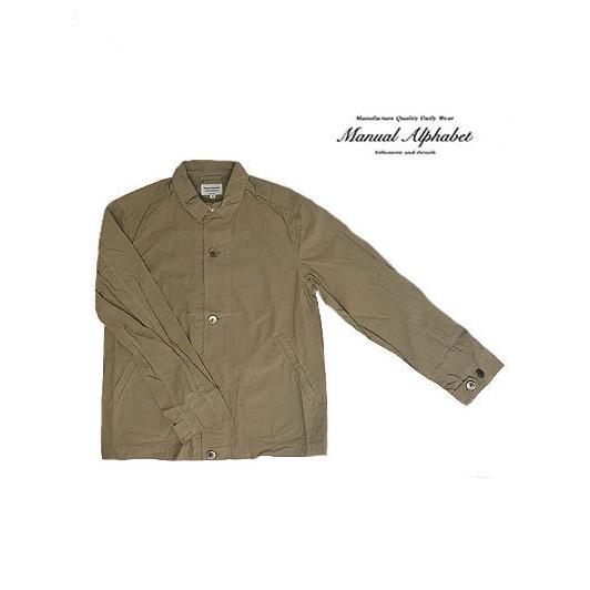 MANUAL ALPHABET マニュアルアルファベット 【SALE】MA-J-204 HIGH COUNT TWILL SHIRTS JACKET　タイプライター　シャツジャケット　ライトベージュ｜gaku-shop｜12