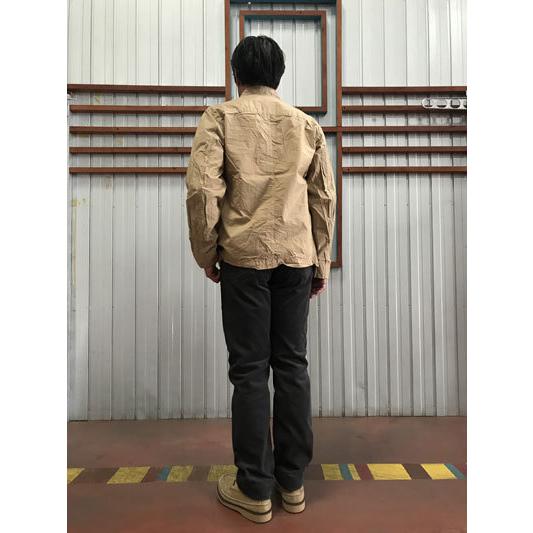 MANUAL ALPHABET マニュアルアルファベット 【SALE】MA-J-204 HIGH COUNT TWILL SHIRTS JACKET　タイプライター　シャツジャケット　ライトベージュ｜gaku-shop｜10