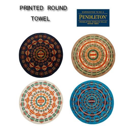 ペンドルトン Pendleton Sale 国内限定 プリンテッド ラウンドタオル 円形 直径152cm ラグマット インディゴ アイボリー カーキ Gakuオンラインショップ 通販 Yahoo ショッピング