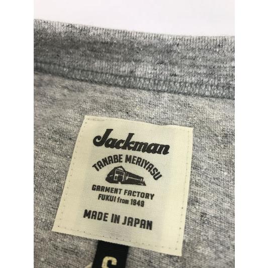 Jackman　ジャックマン 【SALE】  JM5129 HIMO TSHIRT  ヒモ刺繍天竺Tシャツ　Navy  Heather Gray　 ネイビー　ヘザーグレー｜gaku-shop｜05