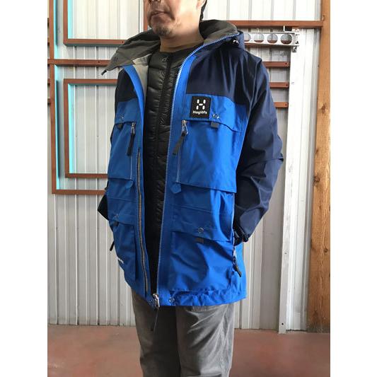 HAGLOFS ホグロフス ナイジェル・ケーボン　 【SALE】　605011 アイシクルゴアテックスジャケット GORE TEX  ３レイヤーゴアテックス　StormBlueTarnBlue｜gaku-shop