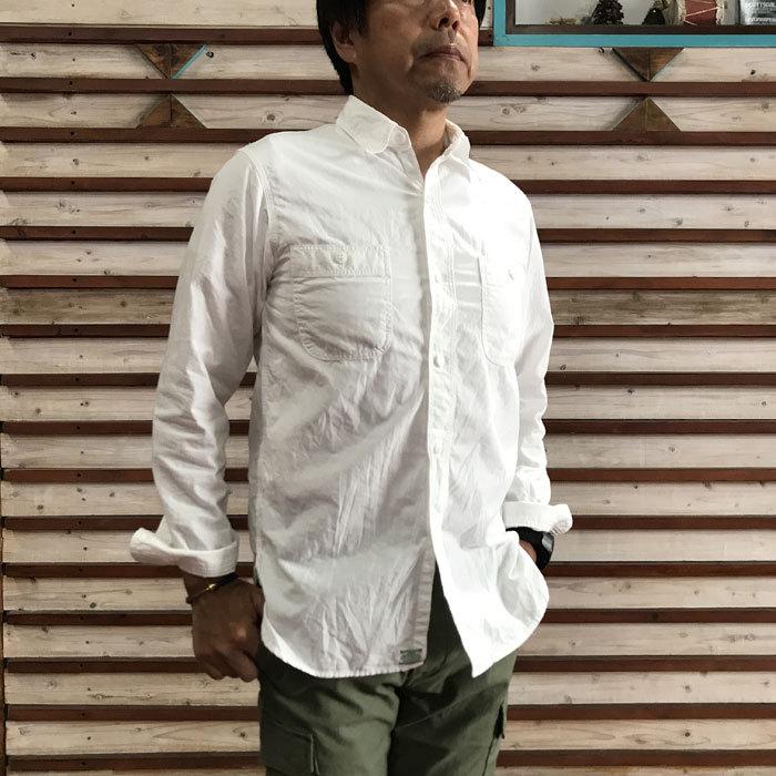 orSlow オアスロウ 01-8070-69 Work Shirts White Chambray ワークシャツ　ホワイトシャンブレー　日本製｜gaku-shop