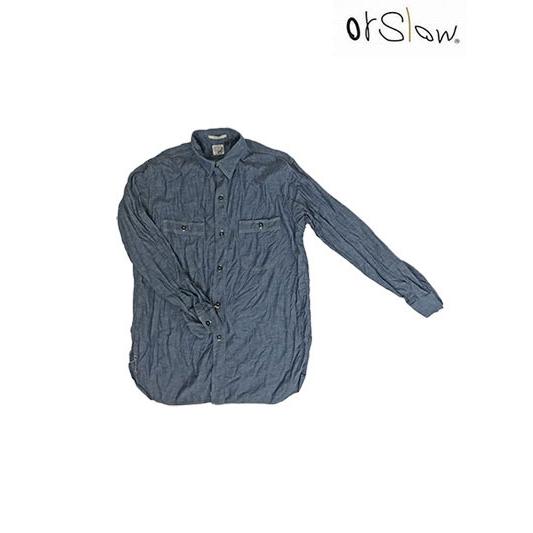 orSlow オアスロウ シャンブレーシャツ　01-V8070-84 Vintage Fit Work Shirts Chambray　シャンブレーワークシャツ　Blue｜gaku-shop｜14