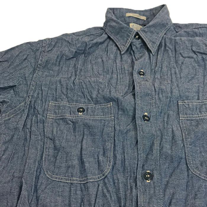orSlow オアスロウ シャンブレーシャツ　01-V8070-84 Vintage Fit Work Shirts Chambray　シャンブレーワークシャツ　Blue｜gaku-shop｜03