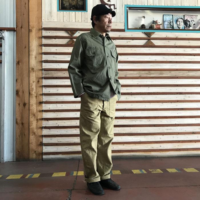 orSlow オアスロウ　ミリタリージャケット　 01-8048-76 TROOPER FATIGUE SHIRTS トルーパーファティーグシャツ　ArmyGreen｜gaku-shop｜09