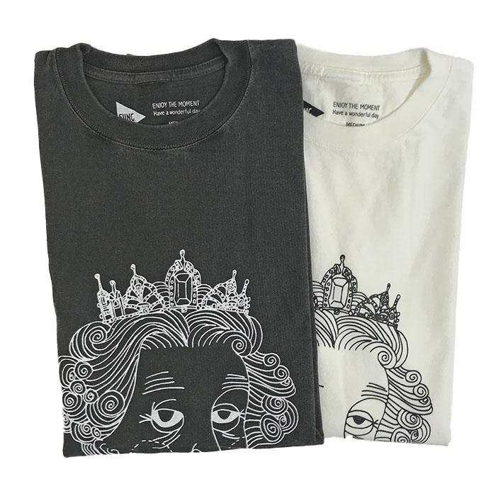 FUNG ファング【SALE】GOD SAVE THE QUEEN PIGMENT ピグメントベーシックTシャツ SNatural  SBlack｜gaku-shop｜10