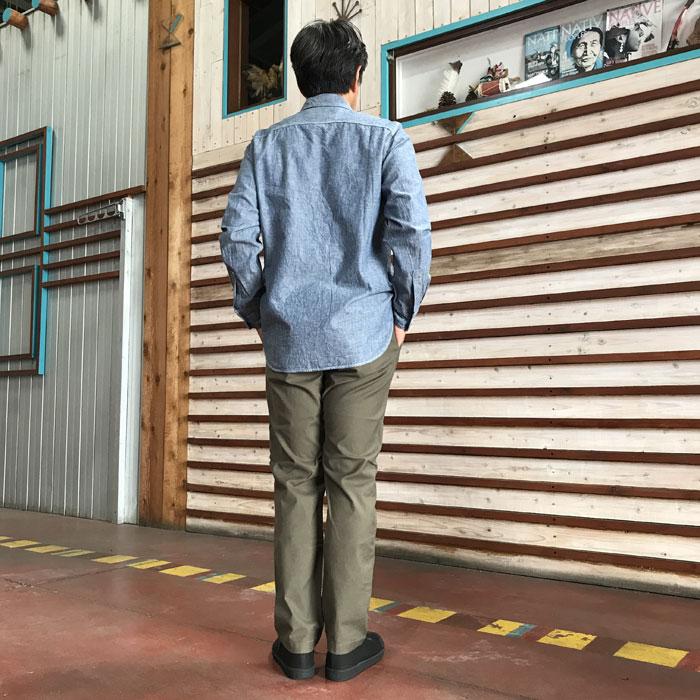 FOB FACTORY（エフオービーファクトリー） シャンブレーワークシャツ