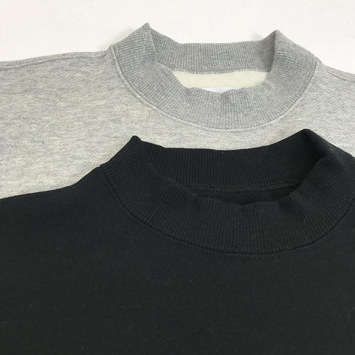 MANUAL ALPHABET 【SALE】マニュアルアルファベット  MA-C-203 BRUSHED SWEAT MOCKNECK モックネックスウェット　Black｜gaku-shop｜12