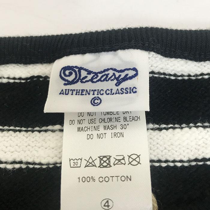 Tieasy ティージー TE-002 ORIGINAL BORDER BOATNECK SHIRT ボートネックバスクシャツ　BlackWhite　 日本製｜gaku-shop｜04