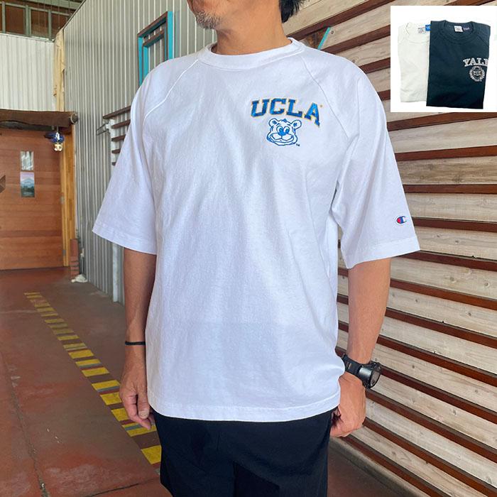 「 Champion チャンピオン 」 ティーテンイレブン ショートスリーブTシャツ MADE IN USA C5-Z307 / T1011 UCLA YALE カレッジT ラグランスリーブ MADE IN USA（Champion） Champion チャンピオン【SALE】正規品 C5