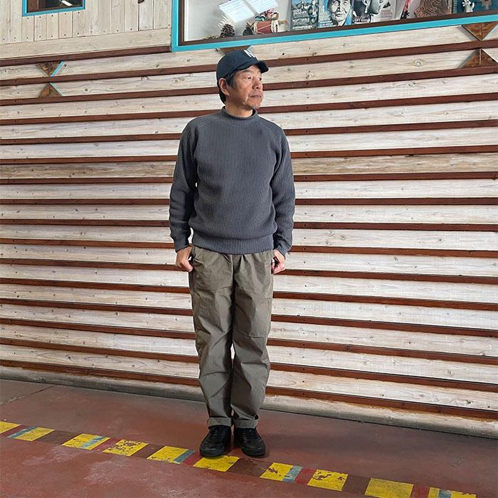 Jackman Waffle Mid-Neck ジャックマン ワッフル ミッドネック JM7653 ダークネイビー