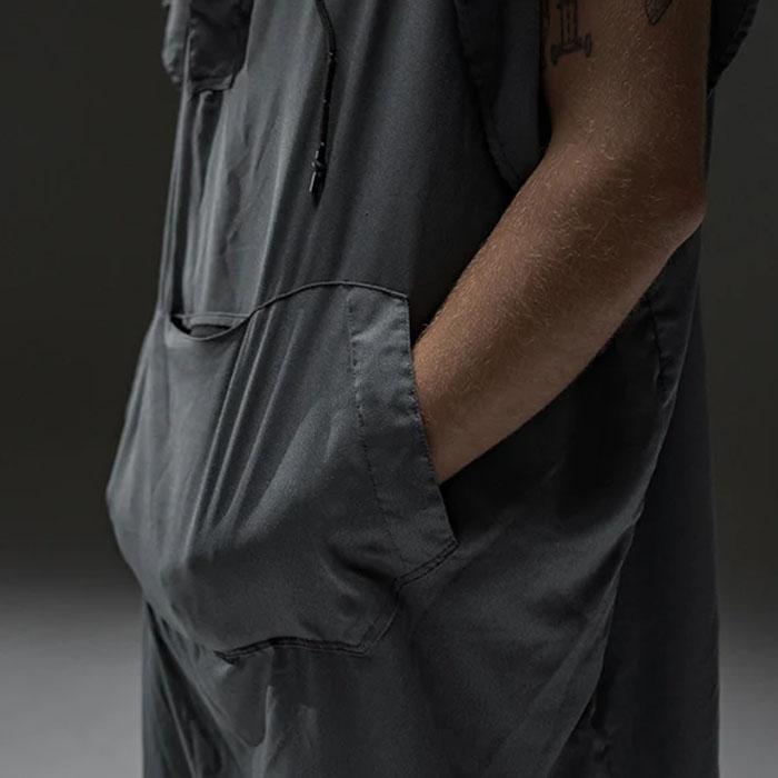 Matador マタドールパッカブルタオルポンチョ  NANODRY Packable Towel Poncho ナノドライ 速乾 Blue  Charcoal  MATNDP001Bの画像