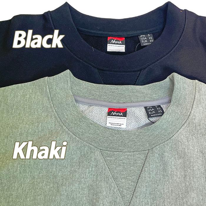 NANGA ナンガ パワードライミック スショートスリーブ スウェットシャツ DRY MIX S/S SWEAT SHIRT Black Khaki N2610-1K026A_7