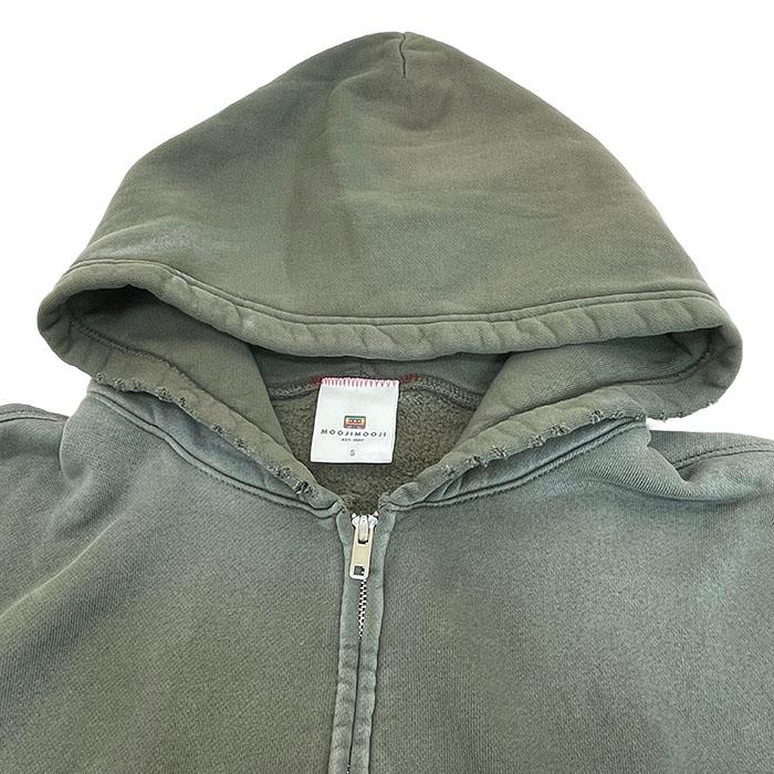 MOOJIMOOJI ムージムージ OVERSIZED ZIPUP HOODIE AGED ジップアップ