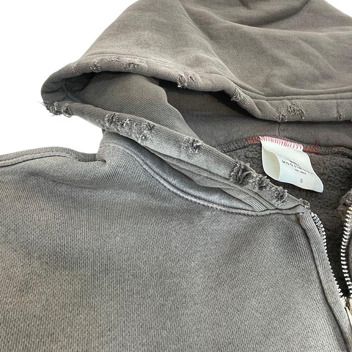 MOOJIMOOJI ムージムージ OVERSIZED ZIPUP HOODIE AGED ジップアップ