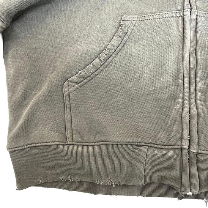 MOOJIMOOJI ムージムージ OVERSIZED ZIPUP HOODIE AGED ジップアップ