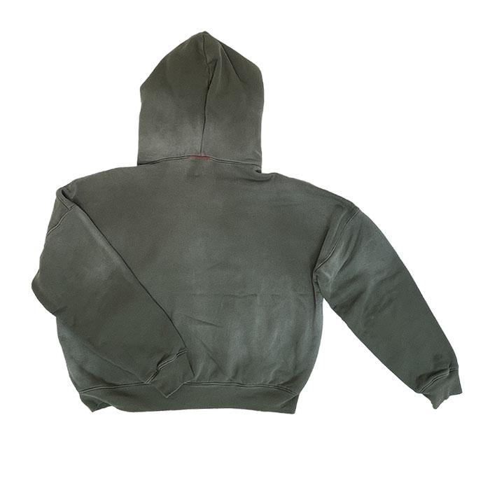 MOOJIMOOJI ムージムージ OVERSIZED ZIPUP HOODIE AGED ジップアップ