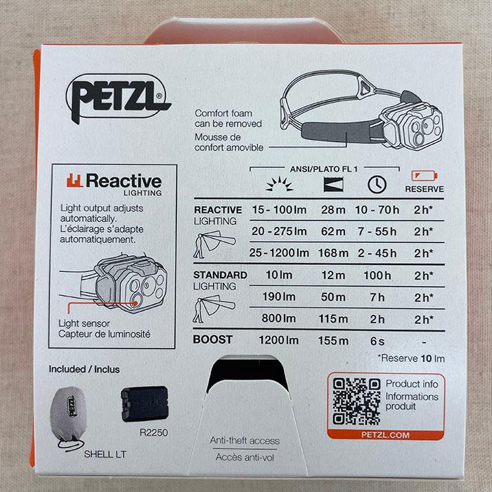 ペツルPETZL スイフトRL リアクティブライティングヘッドライト E095BC　1200ルーメン　92g_13
