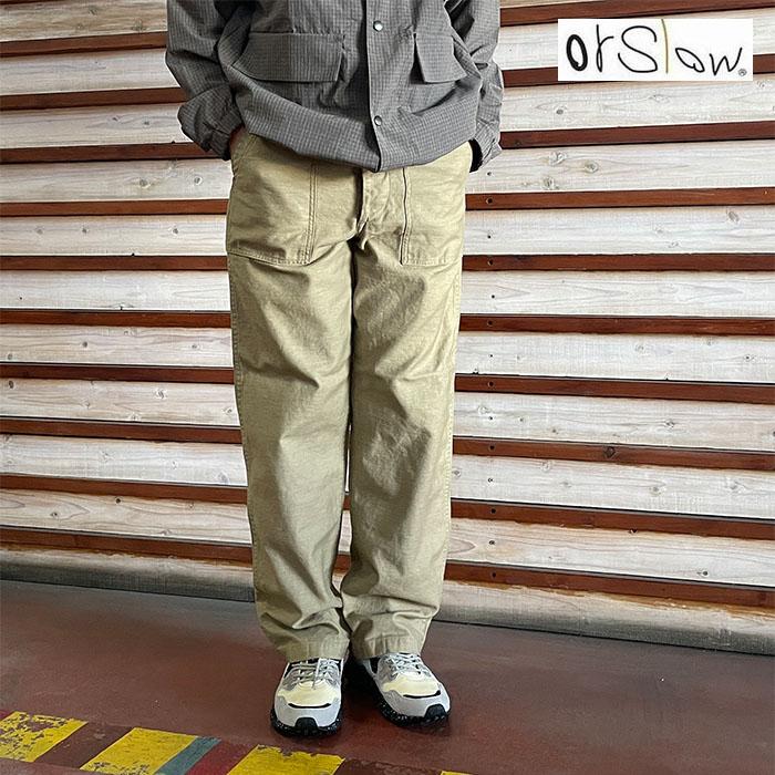 orSlow オアスロウ ファティーグパンツ レギュラーフィット ボタンフライ orSlow（オアスロウ） オアスロウレフィットファティーグパンツ
