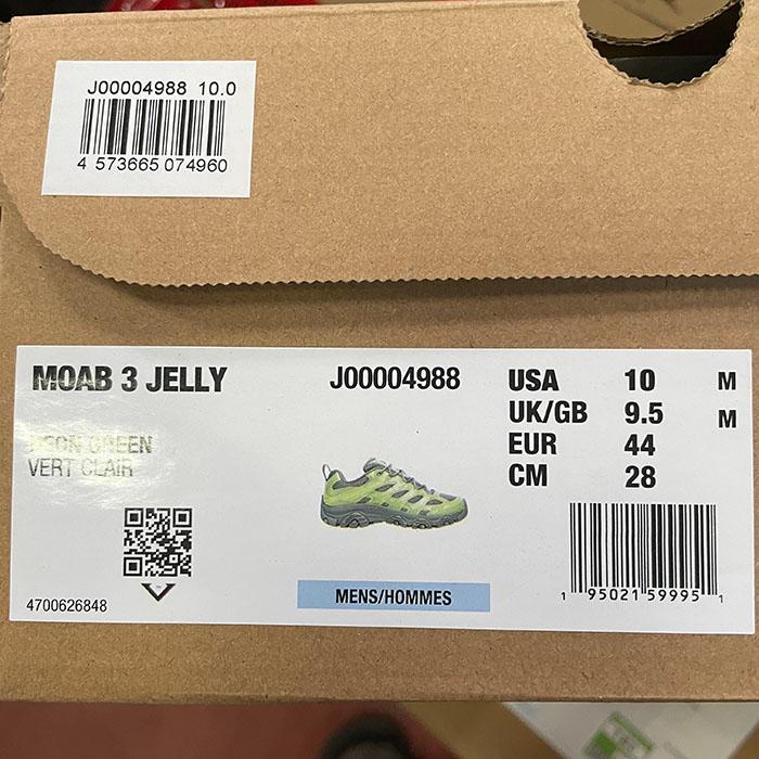 MERRELL（メレル） メレルモアブ3ジェリーMOAB3 JELLY 国内限定