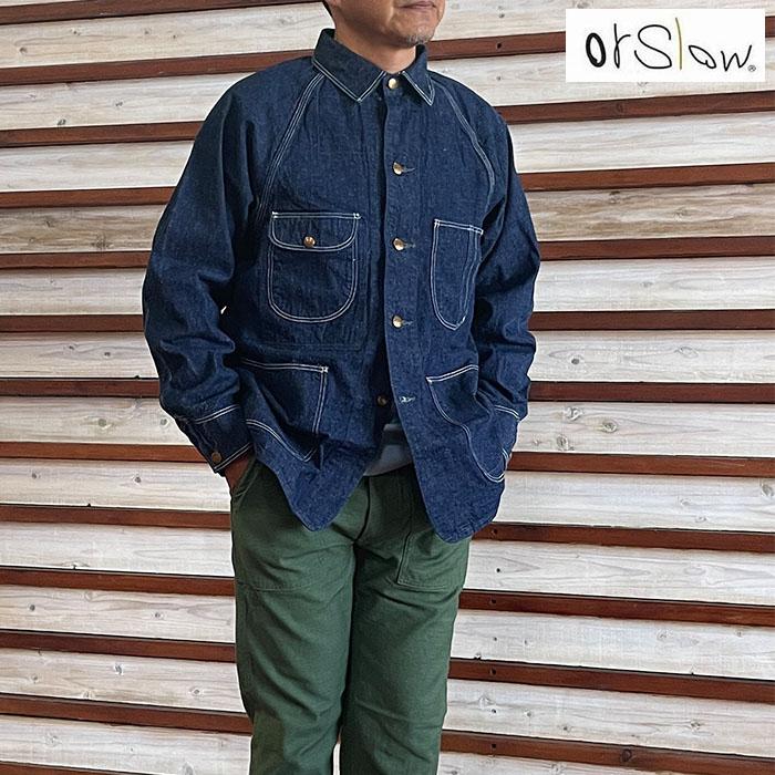 orslow オアスロウ⭕️美品　カバーオール　デニムジャケット　トップス　3 03-6140-81] orSlow(オアスロウ)DENIM COVER ALL (50's デニム