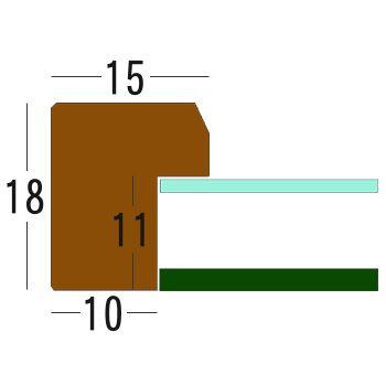 ジグソーパズル額 BH-W01F アクリル付「3群」/額縁内寸法(適合するパズルの大きさ):182×257ミリ｜gakubuti｜10