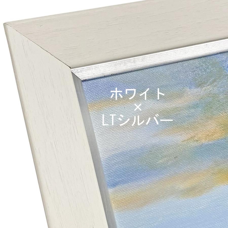 自社油縁 3485・LT面金仕様 UVアクリル付 /606×727(F20)のキャンバス・パネル用(厚さ24ミリ以下) /裏板付き 箱無しの画像