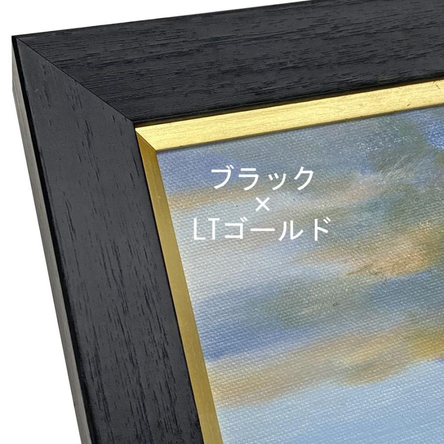 自社油縁 3485・LT面金仕様 UVアクリル付 /606×727(F20)のキャンバス・パネル用(厚さ24ミリ以下) /裏板付き 箱無しの画像
