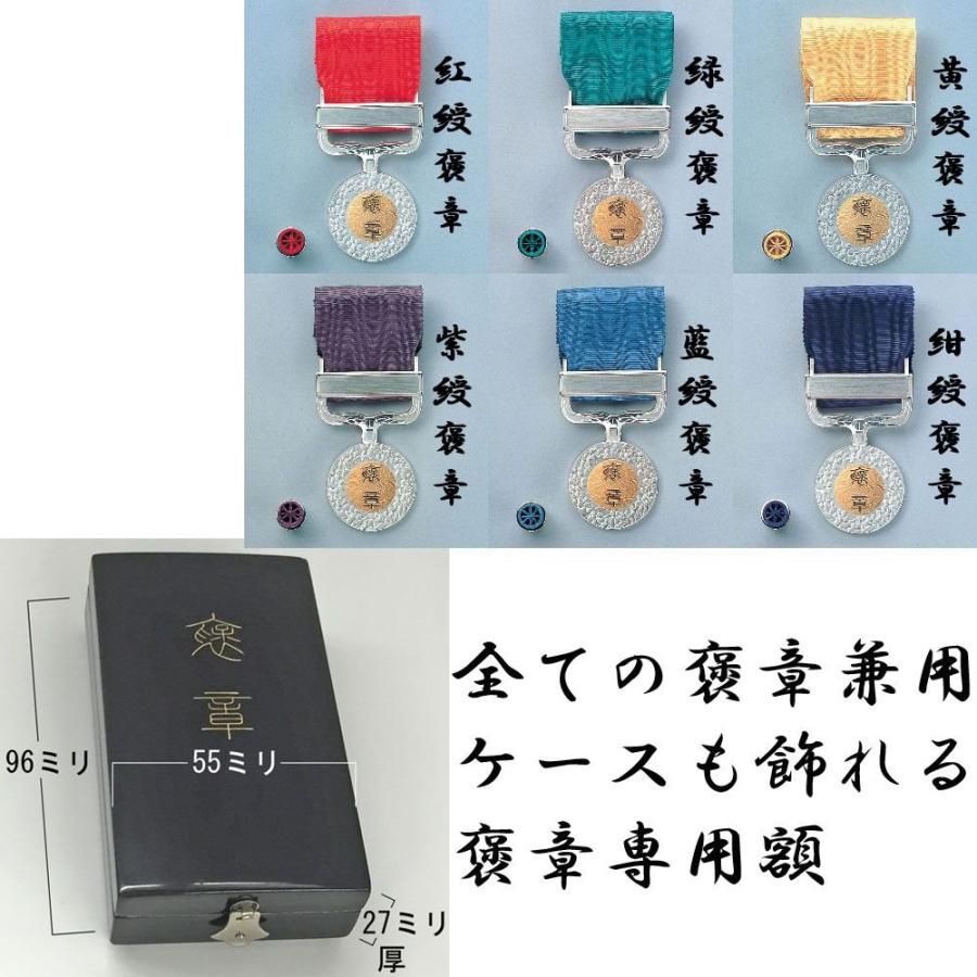 ケースも飾れる褒章記褒章額 志賀 各種褒章専用額(紅綬褒章 /緑綬褒章